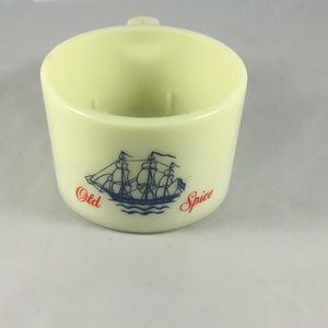 Vintage Old Spice Milkglass Coffee Mug-Shulton